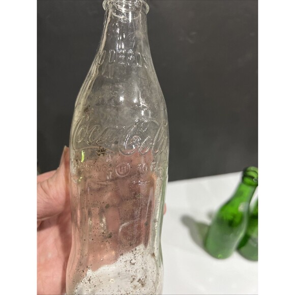 LOT WA Soda Bottles 7UP Coke-Cola Royal Crown Cola Vintage - Picture 10 of 16